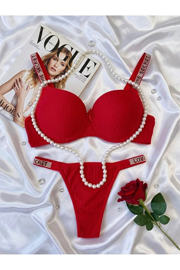 NEW SEZON DESTEKLİ DOLGULU TAŞLI LOVEE SECRET TAKIM