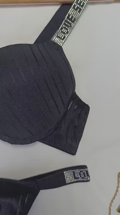 NEW SEZON PUSH UP TANGA KÜLOT TAŞLI SÜTYEN TAKİM